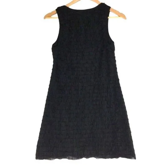 Free People Patra Black Ruffled Shift Mini Slip Dress Sleeveless Stretch Size XS - Picture 5 of 10